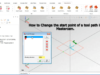 Changing the start point of a tool path in Mastercam.