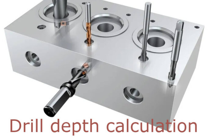 Drill depth calculation for Machining