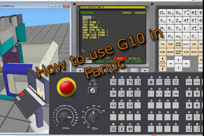 How to store work offset value in NC program – G10 – programmable data Input