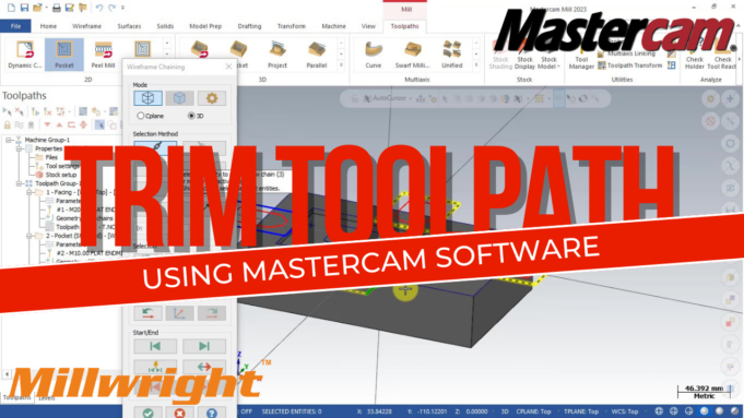 Mastering the Trim Toolpath in Mastercam Programming Trim Toolpath in Mastercam