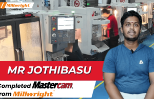 Mr. Jothi Basu’s Journey with Mastercam Training at Millwright