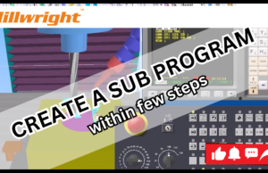 How to Create a Subprogram in Manual Milling Using M98 and M99 subprogram in a manual milling