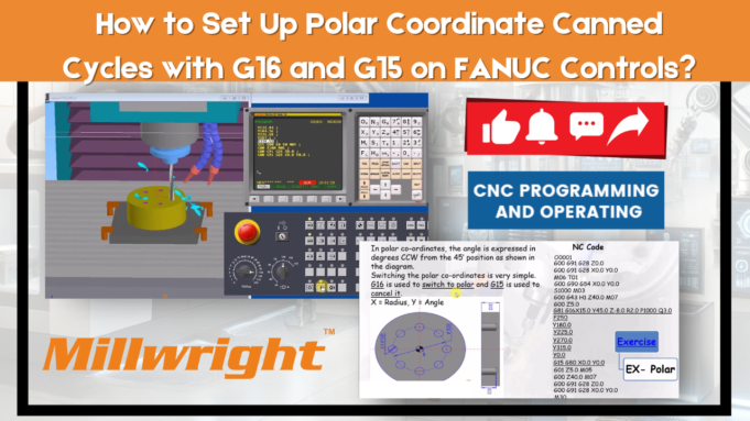 Mastering Polar Coordinate Canned Cycles in CNC: G16 & G15 Tutorial