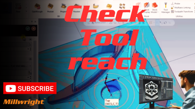 Checking the tool reach in Mastercam