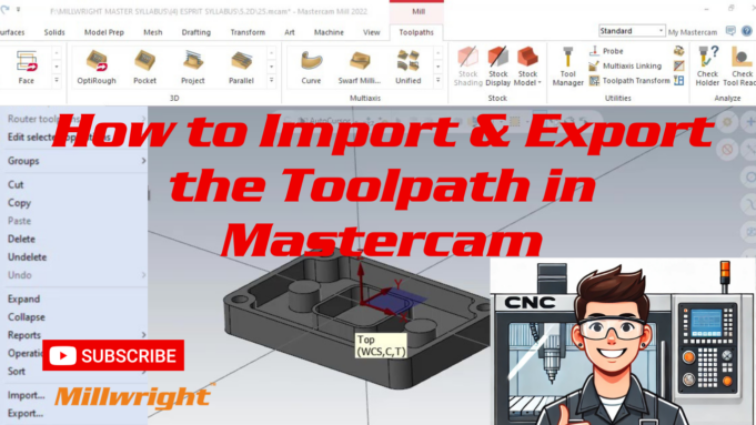 How to Export & Import Toolpaths in Mastercam