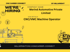 CNC/VMC Machine Operator – Merind Automotive Private Limited