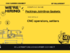 CNC operators, setters – Packings Jointings Gaskets