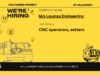 CNC operators, setters – M/s LEUMAS Engineering