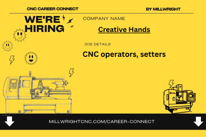 CNC operators, setters – Creative Hands