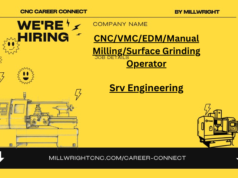 CNC/VMC/EDM/Manual Milling/Surface Grinding Operator – Srv Engineering